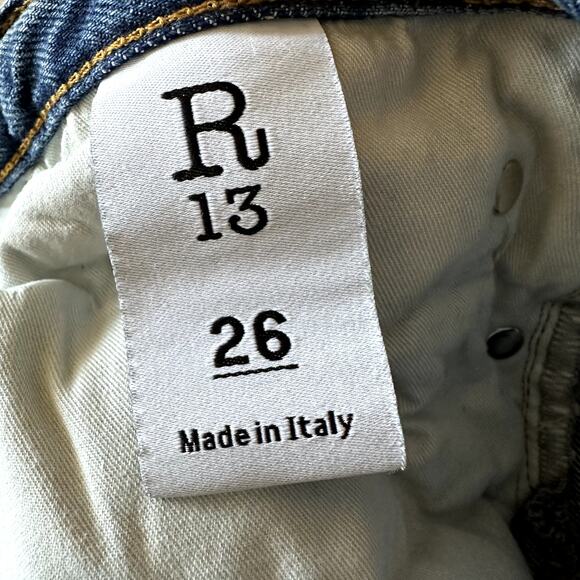 R13 Crossover Distressed Jeans - Picture 10 of 10